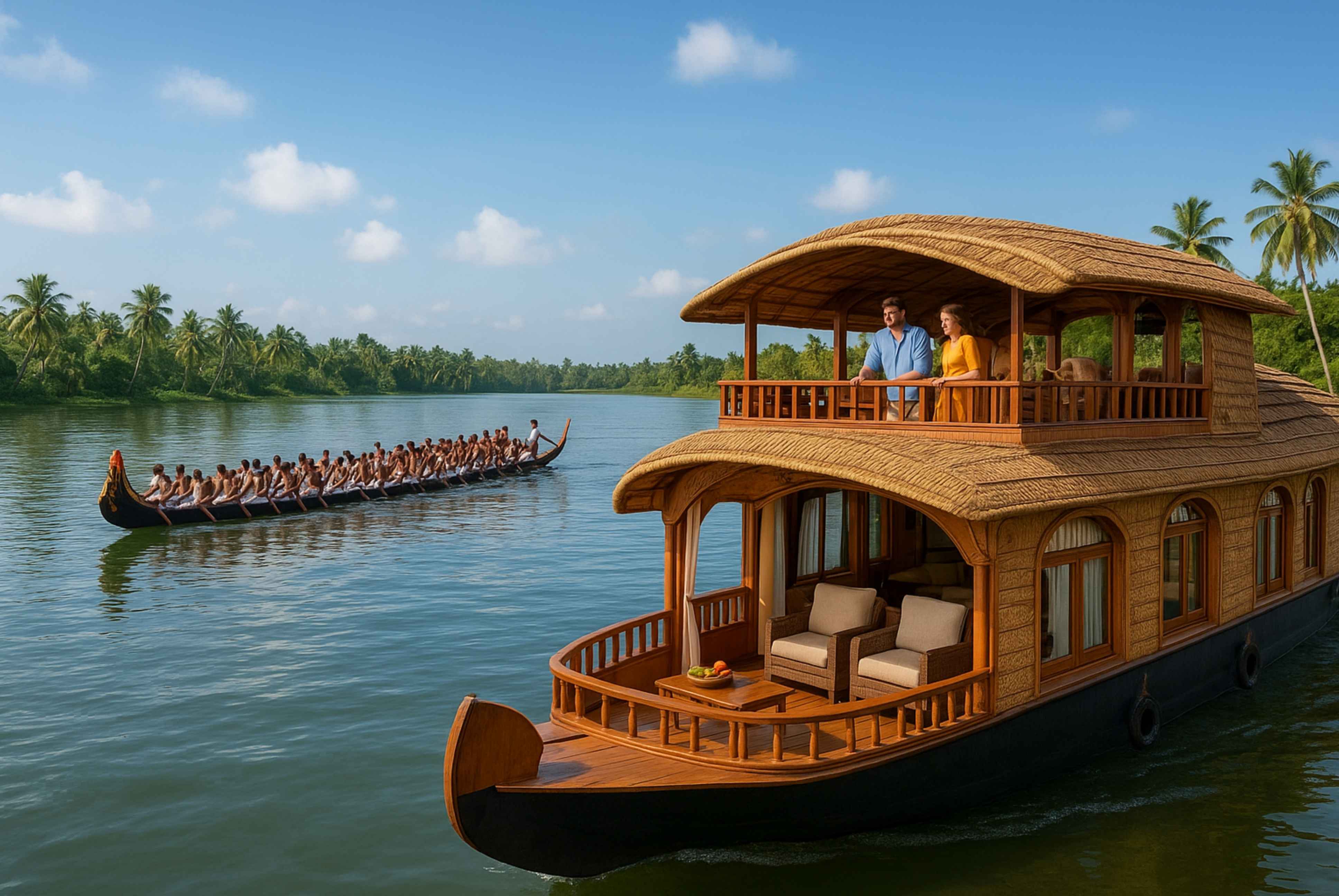 super luxury houseboat Alleppey